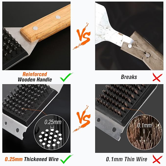 SIMPLETASTE Grill Brush and Scraper - Image 3