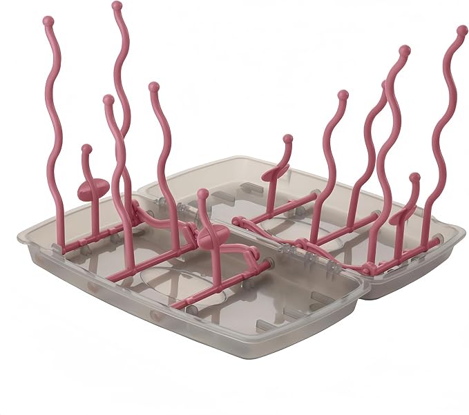 Collapsible Baby Bottle Drying Rack, Bottle Dryer Holder by Minchsrin