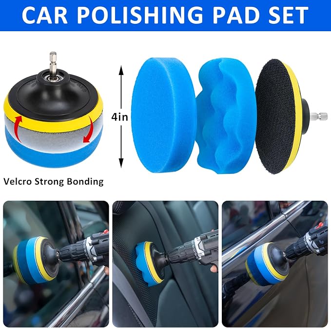 AUTODECO 30Pcs Car Detailing Brush Set, Car Detailing Kit, Auto Detailing Drill - Image 3