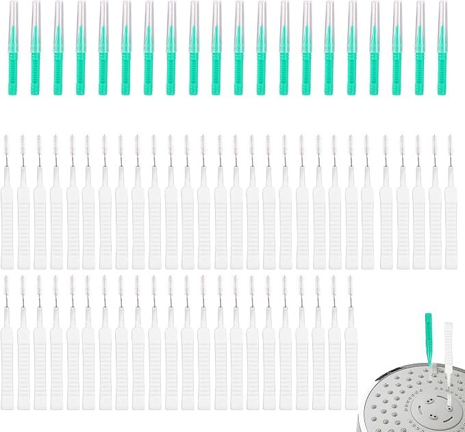 70pcs Shower Head Cleaning Tools, Including 20 Cleaning Brushes & 50 Shower by lasuroa