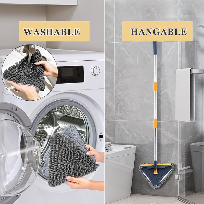 5 in 1 Wall Cleaner Mop, 78 Inch Base Board Cleaner Tool - Image 7