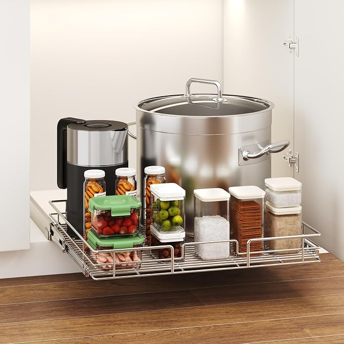 LOVMOR Pull Out Cabinet Organizer 30" W x 21½" D, Kitchen Cabinet Pull Out - Image 5