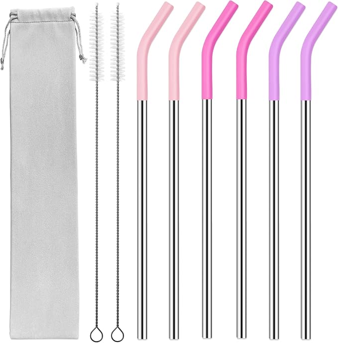 20 oz Stainless Metal Straws for 20 oz Stanley Tumbler by AccessoriesForWaterBottle