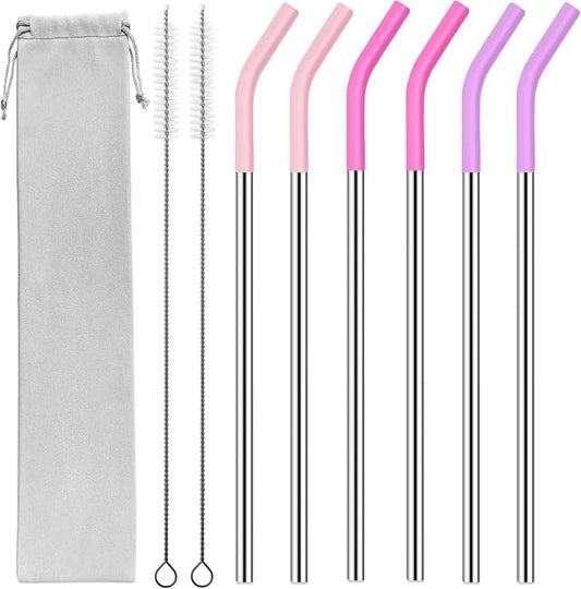 30 oz Stainless Metal Straws for 30 oz Stanley Tumbler by AccessoriesForWaterBottle