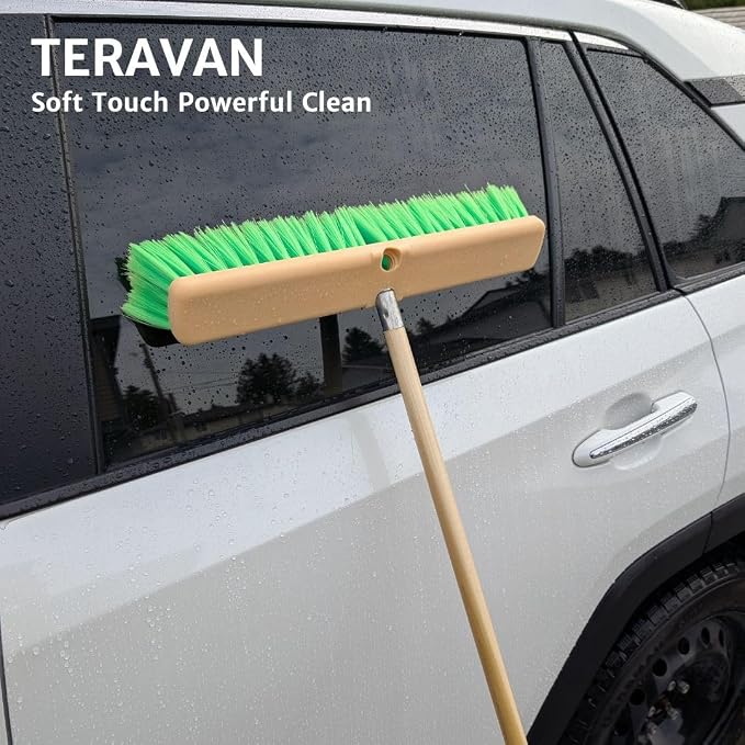 Teravan Green Flow Through Brush Head, 18-Inch Extra Soft Bristle Brush - Image 6