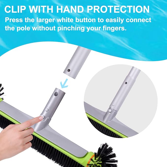 Sepetrel Pool Brush Head for Cleaning Walls, Heavy Duty Inground/Above Ground - Image 4
