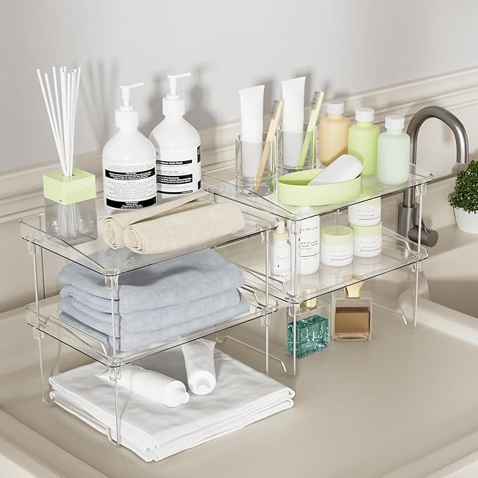 Acrylic Cabinet Organizer Shelf, Spice Rack, Countertop Organizers - Image 5