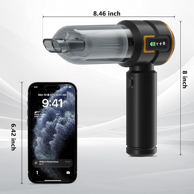Car Vacuum with LED Digital Display, 20000PA Advanced Clean Cordless Handheld - Image 8