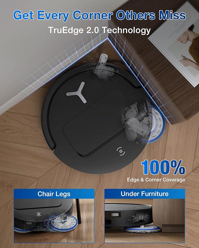 ECOVACS DEEBOT T50 Omni Robot Vacuum and Mop, 3.19” Ultra-Slim, 000Pa Suction - Image 3
