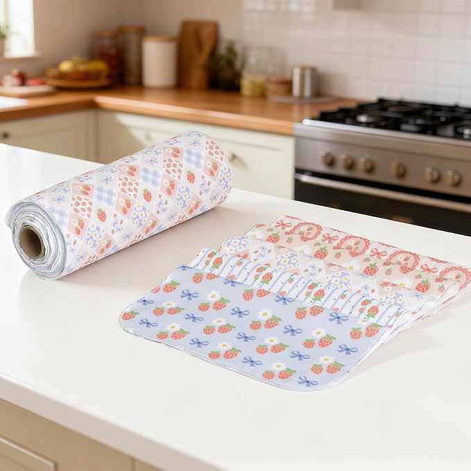 25 Pack Reusable Tissue Paperless Towel Roll Washable Cotton - Image 6