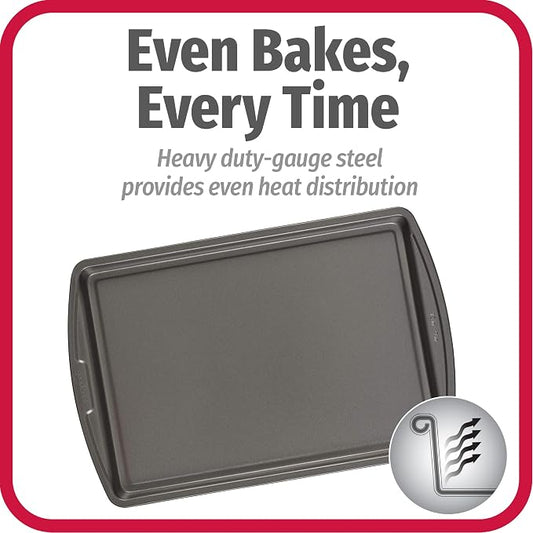 GoodCook Everyday Nonstick Carbon Steel 13” x 9” Baking Sheet Set, 3 Pack – - Image 2