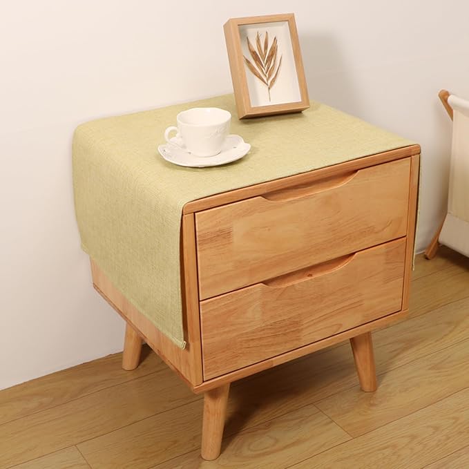 Small Bedside Tablecloth Table Dustcover End Tabletop Home Decoration Fabric by Tablecloth