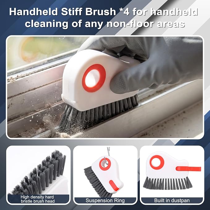 23 Pcs Window Track Cleaner Tools Set, Window Groove Cleaning Brush Kit - Image 3