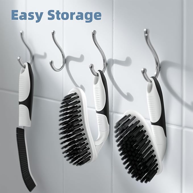 Scrub Brush Set, Heavy Duty Scrub Brushes Crevice Cleaning Brush - Image 8