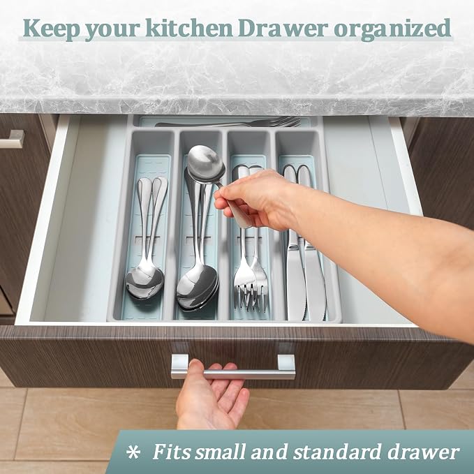 Silverware Organizer with Cutlery Icons，Silverware Tray - Image 6