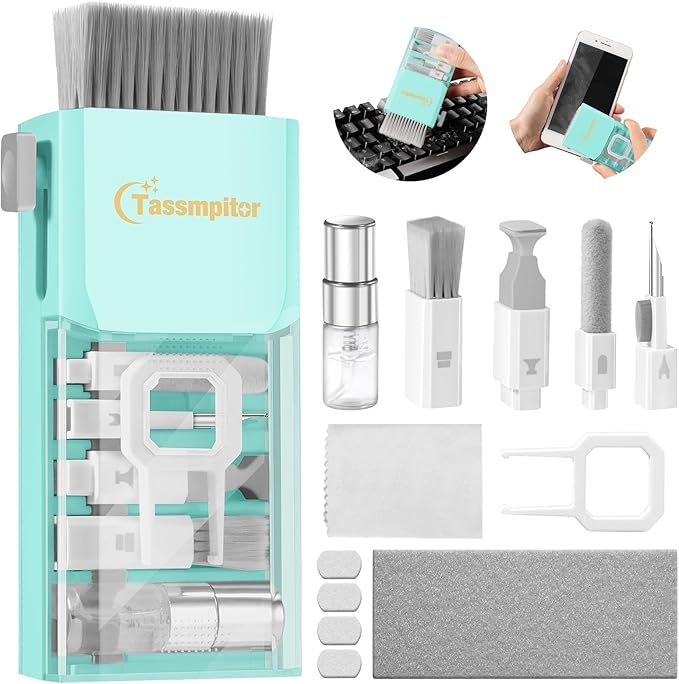 Laptop Screen Keyboard Cleaner Kit, All in 1 Electronics Cleaning Tool by Tassmpitor