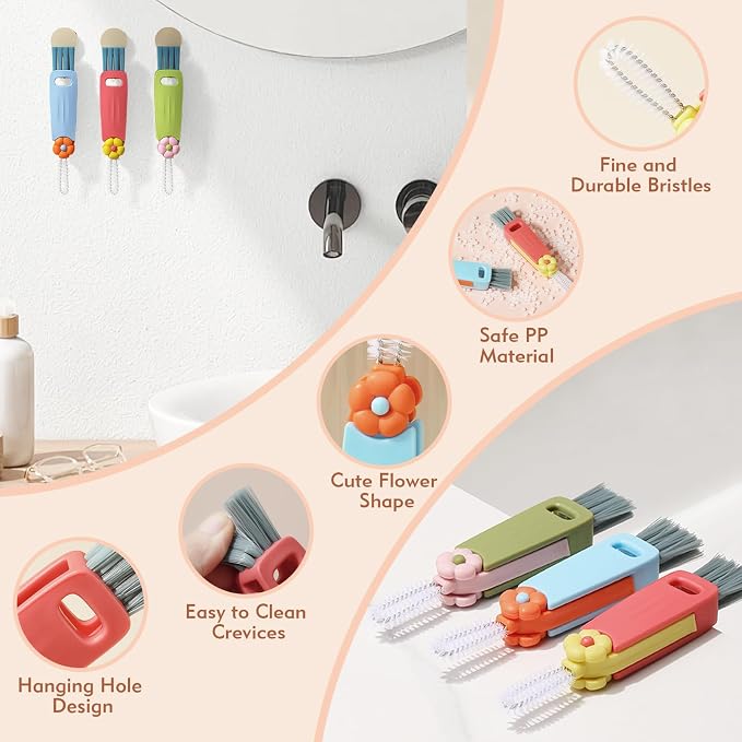3-in-1 Cup Lid Cleaning Brush–Multi-Functional Bottle & Straw Cleaner - Image 5