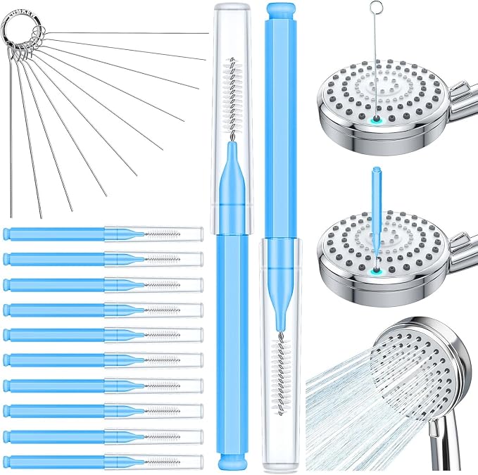 Shower Head Cleaner Picks, Showerhead Nozzle Unclogger Tool by Lumkew