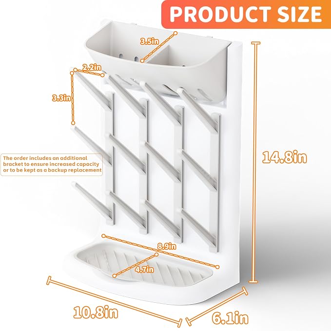 Yieach Larger Vertical Baby Bottle Drying Rack - Image 3