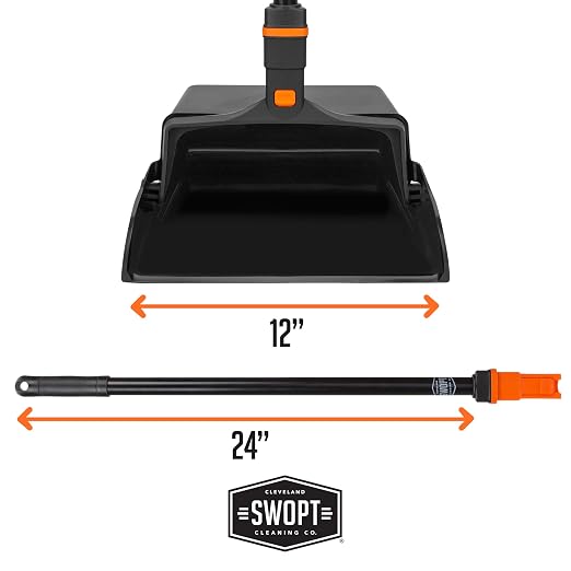 SWOPT 12” Upright Dustpan, Standard Combo – Ergonomic Design Eliminates Need to - Image 3
