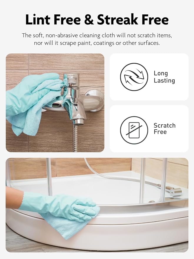 Fantasticlean Microfiber Cleaning Cloth Roll -75 Pack, Tear Away Microfiber - Image 5