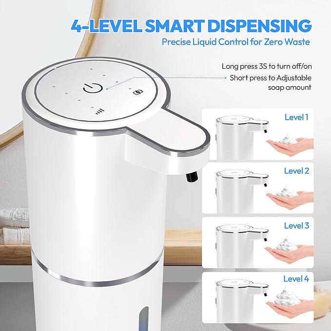 Automatic Foaming Soap Dispenser, Touchless Foam Soap Dispenser, 12.8oz - Image 2