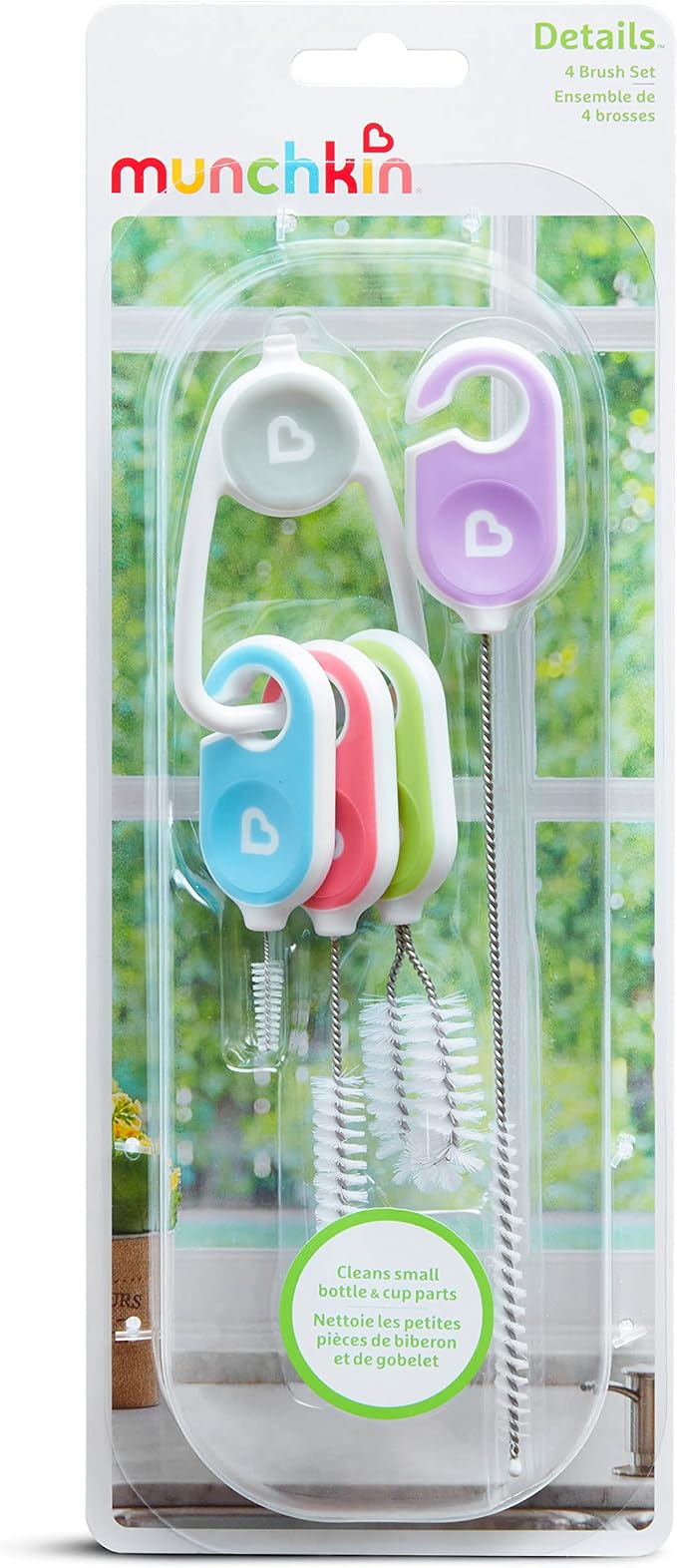 Munchkin® Details™ Bottle and Cup Cleaning Brush 4 Piece Set - Image 12