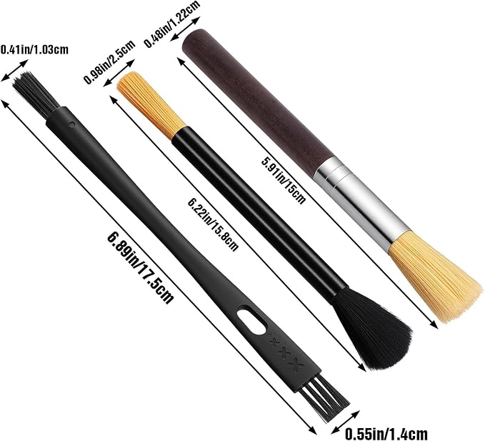 3PCS Coffee Grinder Cleaning Brush Set Espresso Machine Brush Cleaner Tool - Image 2