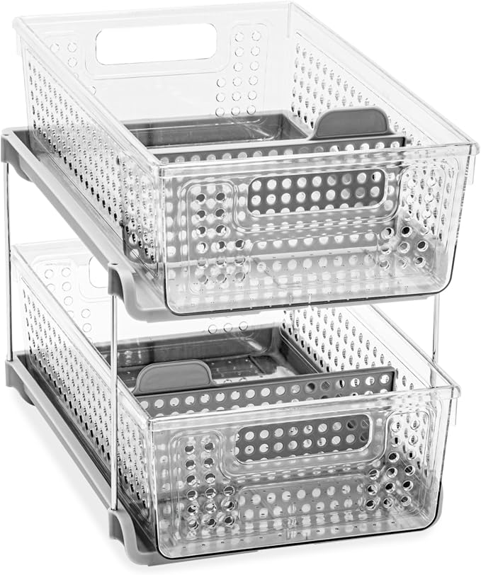 madesmart 2 Tier Organizer, Under Cabinet Storage - Image 3