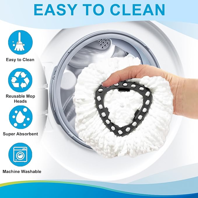 8-Pack Reusable Mop Head Replacement - Image 4