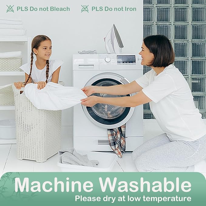 Twin XL Mattress Protector Waterproof Mattress Pad Washable Bamboo Rayon - Image 6