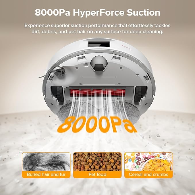 roborock Qrevo Series Robot Vacuum and Mop, 8000Pa Suction, Upgraded from Qrevo - Image 3