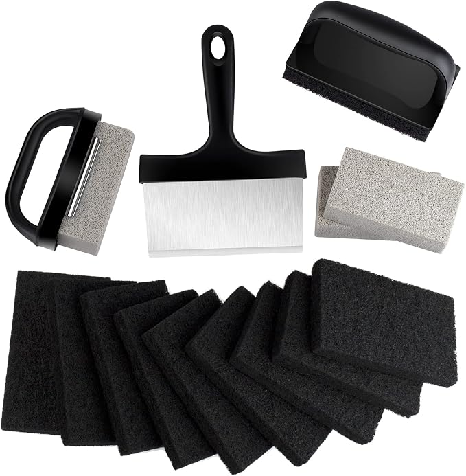 Blackstone Griddle Cleaning kit 16 Pcs, Heavy Duty Grill Cleaning Stone Bricks by MOWOT