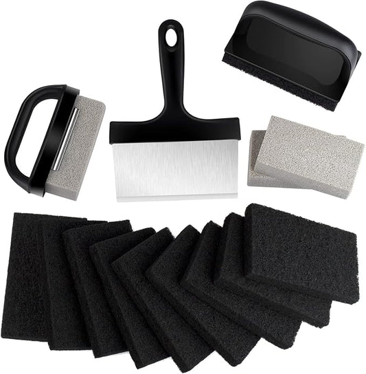 Blackstone Griddle Cleaning kit 16 Pcs, Heavy Duty Grill Cleaning Stone Bricks by MOWOT