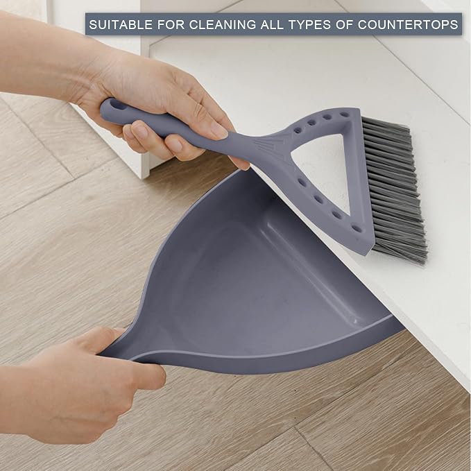Mini Broom and Dustpan Set Small Dust pan and Brush Set Perfect - Image 3