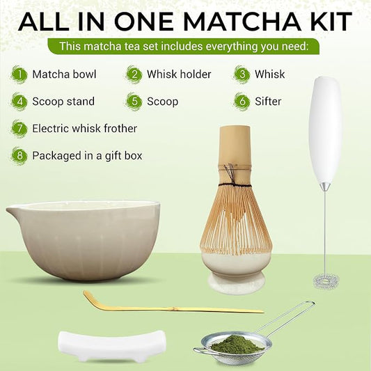 Matcha Whisk Set with Matcha Bowl - Image 2