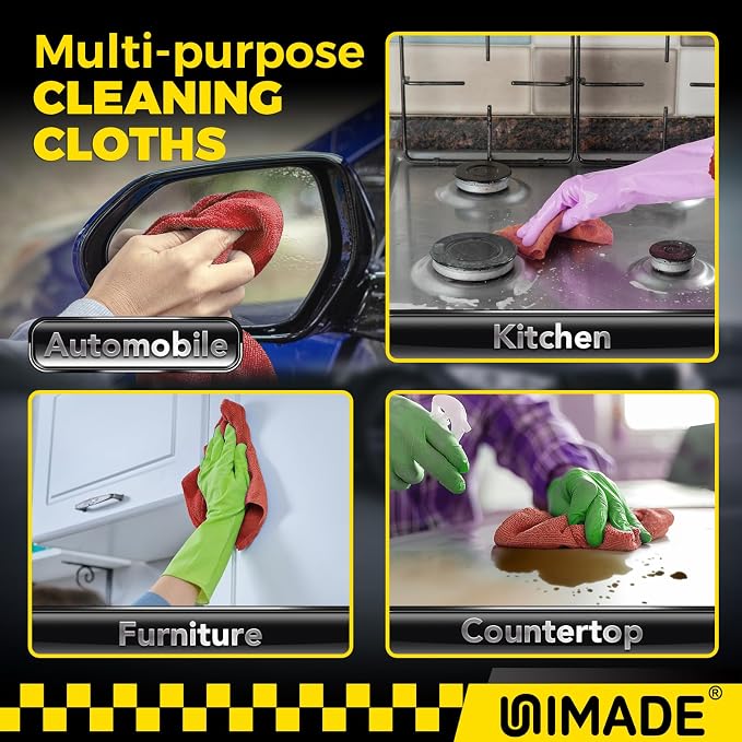 Shop Towels, 100 Pack Commercial Grade Work Rags Microfiber Towels - Image 7