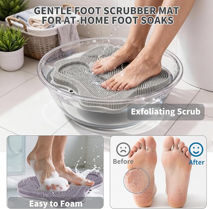 Show Foot Scrubber Mat & Silicone Back Scrubber - Image 5