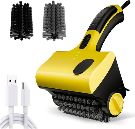 Electric Grill Brush for Outdoor, Cordless Rechargeable Grill Brush by QWUE