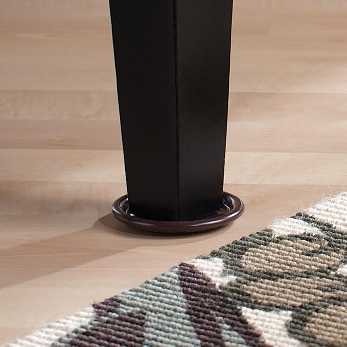 SoftTouch 2 1/2" Round Reusable Carpet Bottom Furniture Caster Cups to Protect - Image 6
