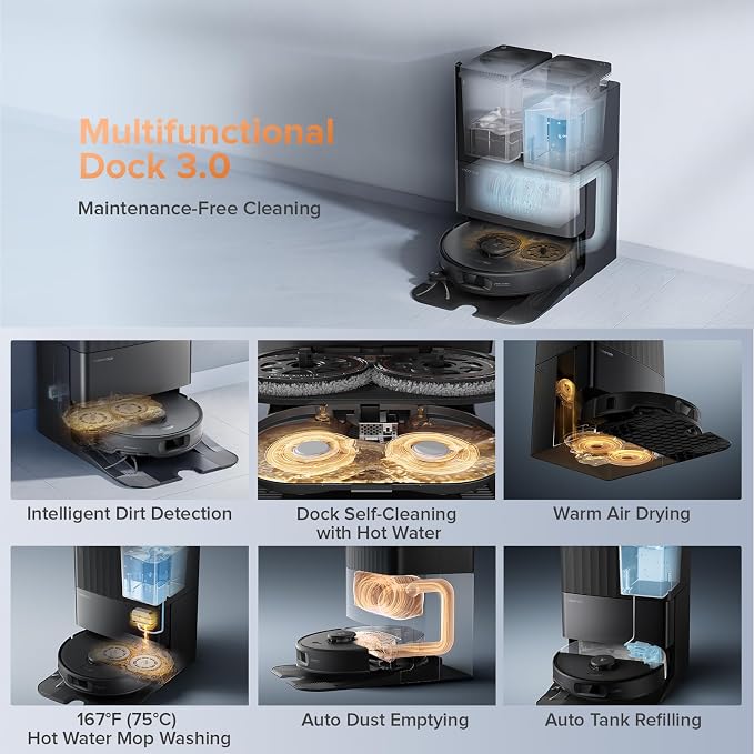 Roborock Qrevo Edge S5A Robot Vacuum and Mop, Zero-Tangling, DuoDivide Main - Image 4
