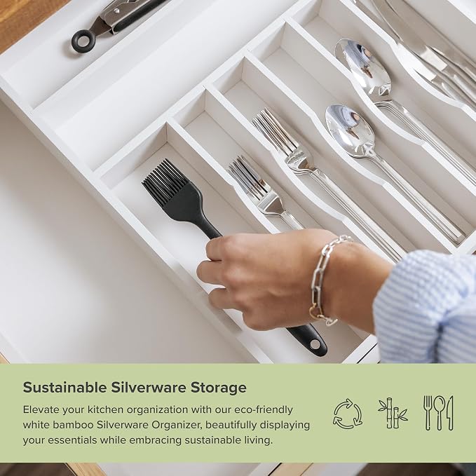 KitchenEdge Premium Silverware, Flatware and Utensil Organizer - Image 4