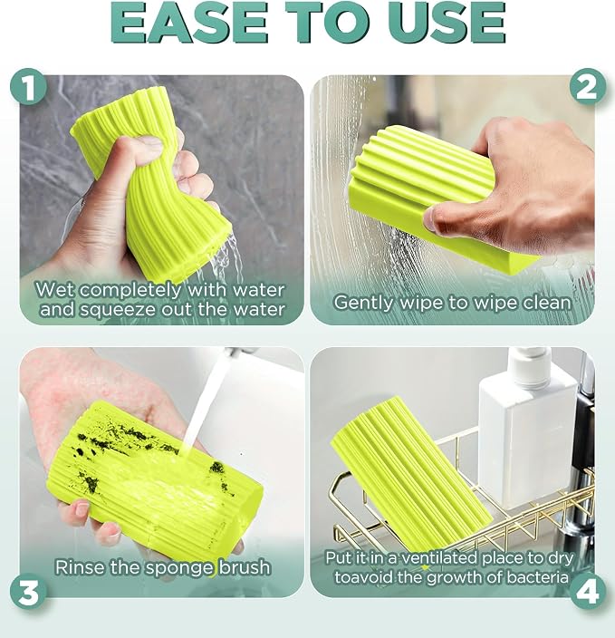 Sponge Duster, Dust Cleaning Sponge, Reusable Household Cleaning Sponge Tool - Image 3