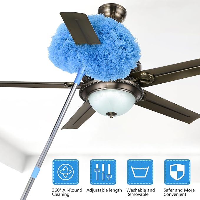 Ceiling Fan Cleaner Duster & Cobweb Duster - Image 2