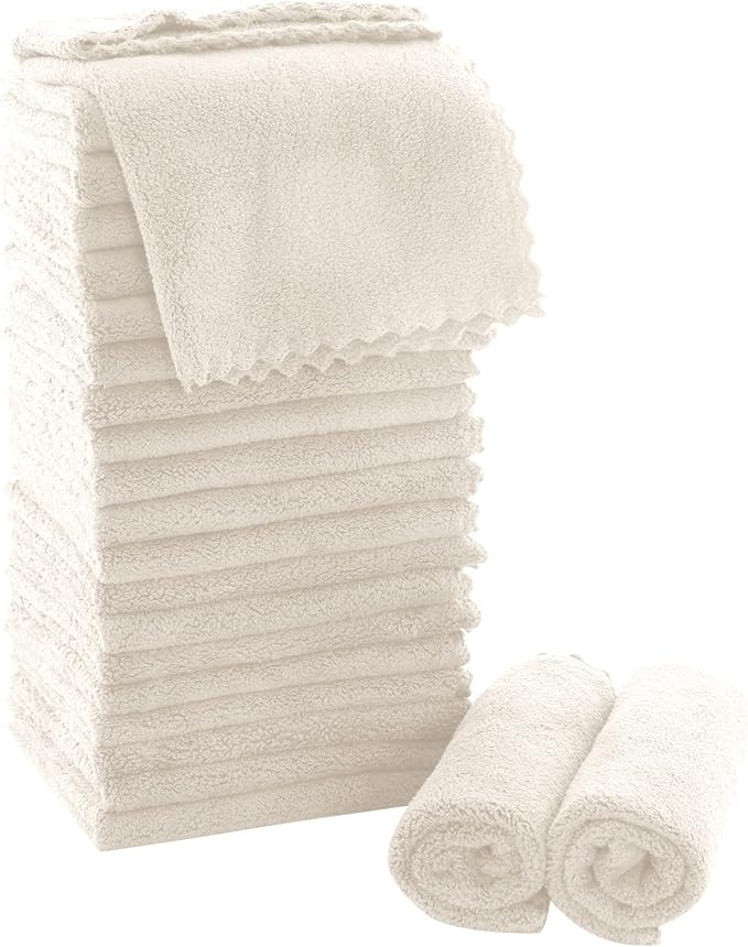 MOONQUEEN Ultra Soft Premium Washcloths Set by MOONQUEEN