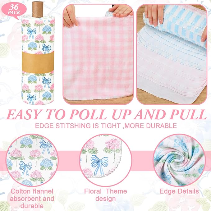 Reusable Cleaning Cloths Washable Cotton Kitchen Dish Towels - Image 5