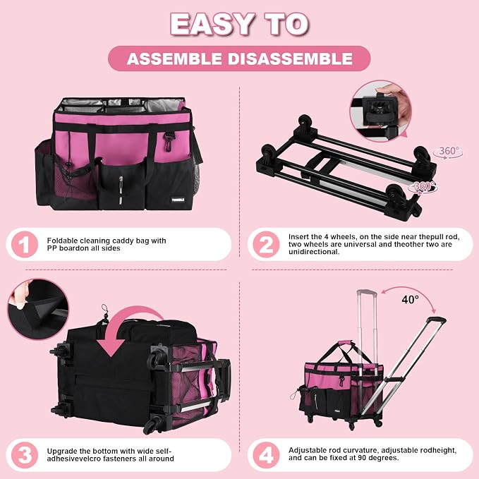 Extra-Large Rolling Cleaning Caddy - Image 5