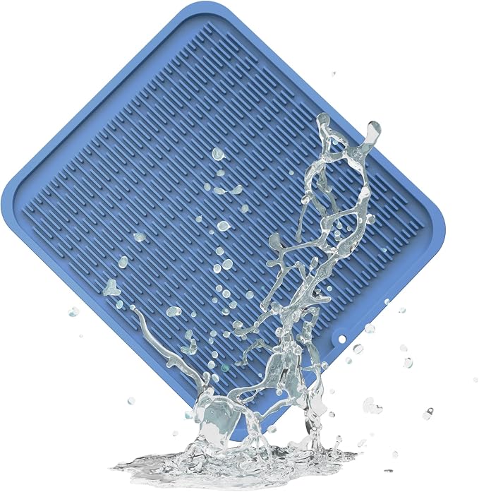 ZLR Silicone Dish Drying Mat for Kitchen Counter, Eco-Friendly Fast Dry Dish Mat by ZLR