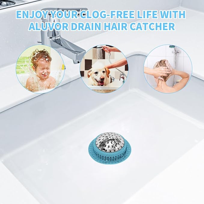 Shower Drain Hair Catcher, Shower Drain Cover, Bathtub Drain Hair Catcher - Image 6