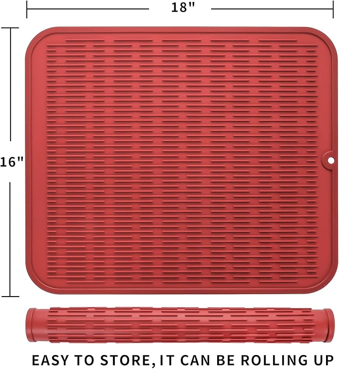 Silicone Dish Drying Mat for Multiple Usage, Easy clean, Eco-friendly, - Image 2